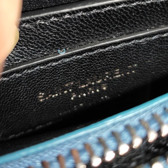 SAINT LAURENT Medium College Bag Peacock Green - Picture 12 of 17